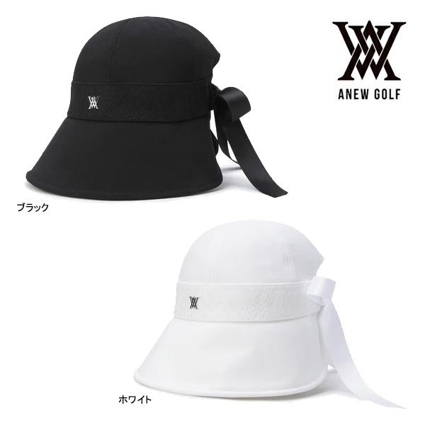 Anew Golf ノースリーブベスト ホワイト/ブラック　アニュー アニュー ゴルフ レディース ワイドハット AGFFWCP04 ウィメンズ ANEW
