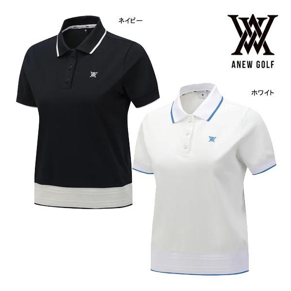 ゴルフ 美品 ANEW アニューゴルフ ノースリーブシャツ ホワイト 韓国