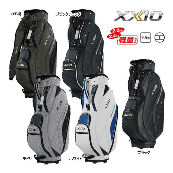 XXIO GGC-X161 ブラックチェック ゴルフバッグ（キャディバッグ
