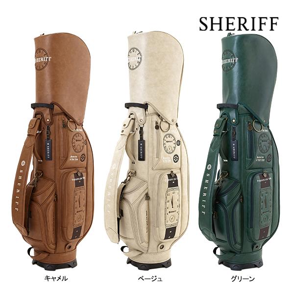 サンプル SHERIFF シェリフゴルフ アンティーク 限定キャディバッグ CM SHERIFF（シェリフ） キャディバッグ アンティークシリーズ SAT-001 CB