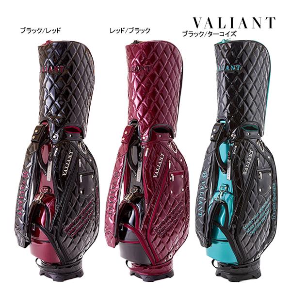 VALIANT ゴルフバッグ 黒/赤 キルティング VALIANT ゴルフバッグ 黒/赤 キルティング