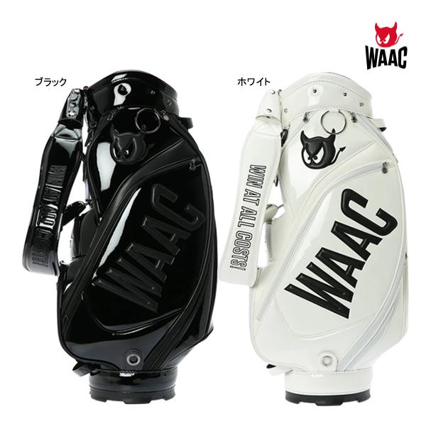 新品】WAAC ワック UNISEX エナメルキャディバッグ ホワイト 【公式通販】