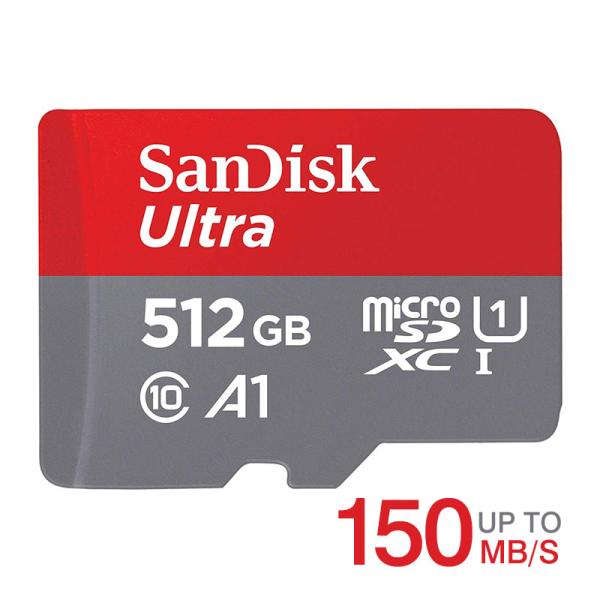 マイクロSDカード microSDXC 512GB SanDisk UHS-I U1 A1対応 R:150MB/s SDSQUAC-512G-GN6MN海外パッケージNintendo Switch対応 翌日配達送料無料