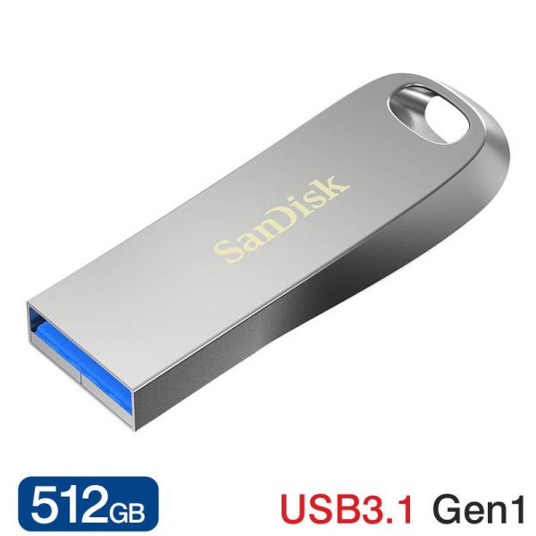 USB 512GB SanDisk TfBXN USB3.1 Gen1Ή Ultra Luxe SfUC R:150MB/s SDCZ74-512G-G46 sAi