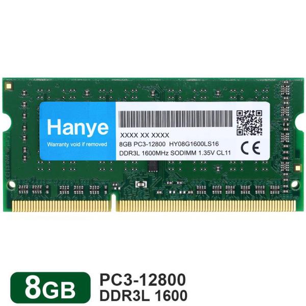 ノートPC用メモリメーカー:Hanye規格: PC3 12800 (DDR3L 1600)容量: 8GB（8GBx1枚）種類: 204Pin DDR3L SODIMM電圧：1.35V保証: 5年保証　※ご注文前に、本製品がお使いのパソコンま...