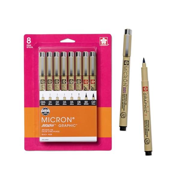 Sakura Pigma Micron 00501020305081Mm Brush