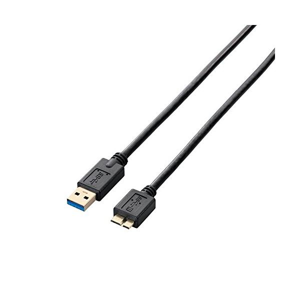 エレコム USBケーブル 【microB】 USB3.0 (USB A オス to microB オス) スタンダード 1m ブラック USB3