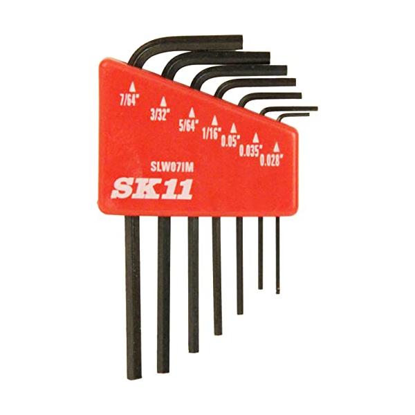 SK11(エスケー11) マイクロ六角棒レンチセット 7本組 インチサイズ SLW07IM
