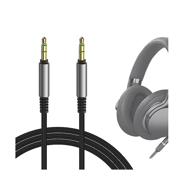 Geekria ケーブル ナイロン編組 互換性 オーディオコード ソニー Sony MDR-1AM2 ULT WEAR WH-XB920N WH