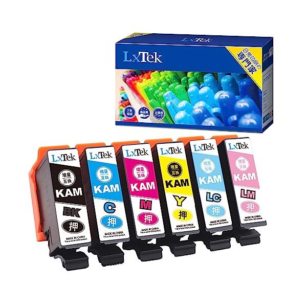 他サイト： LxTek KAM-6CL-L 6本セット エプソン用 インク カメ Epson用 かめ EP-886AW EP-882AW インクの商品画像