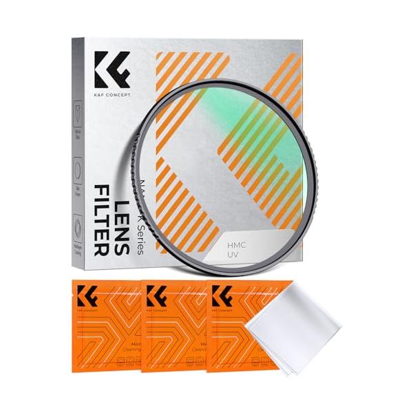 K&F Concept 39mm MCUVフィルター レンズ保護フィルター 高透過率 18層コーティング 紫外線カット 光学ガラス 薄枠 レンズ