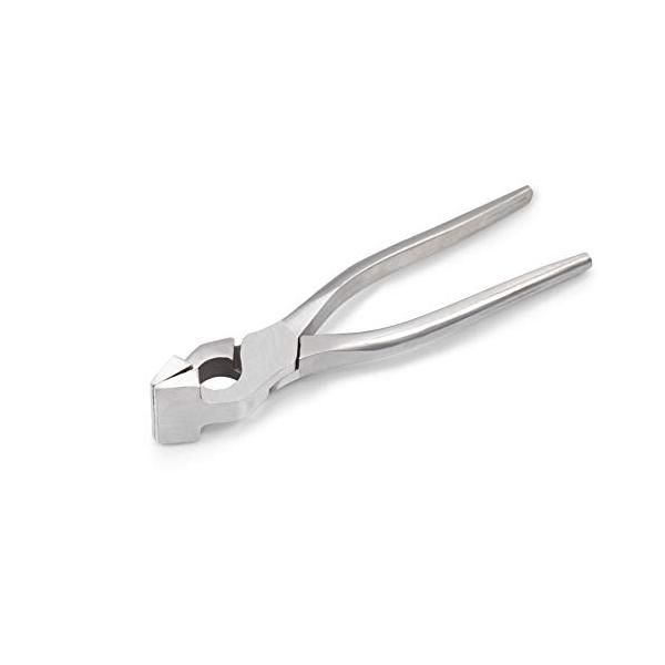 LEONTOOL 口金押さえペンチ式 やっとこ レザークラフト 仕立て工具 口金用 ハンドメイド DIY 平ヤットコ 圧着ペンチ レザークラフト