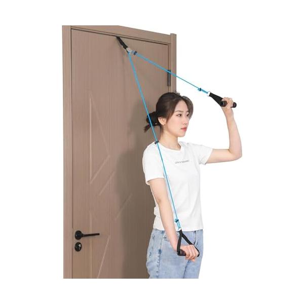 肩甲骨ストレッチャー 肩 リハビリ プーリー 四十肩 器具 肩ストレッチ 肩関節エクササイズ（青）