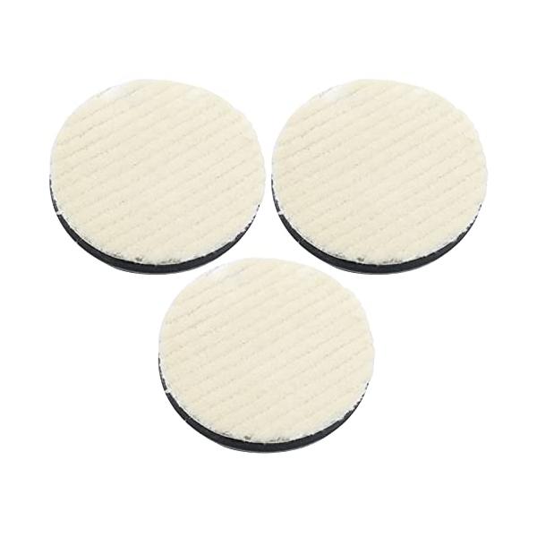 ウールバフ ポリッシャー ポリッシャー用バフ 研磨用 荒目 研磨パッド 用 ウールバフ ウールパッド 125mm 3個セット