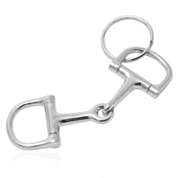 ハミの形をしたキーホルダーです。大きさは真っすぐ伸ばして8.5cm×2.5cm、リング部は直径2.5cm（外円）。カラー：シルバー材質：合金（プラスチックではありません）◆◆商品の発送について◆◆こちらの商品は、メール便にて【送料無料】でお...