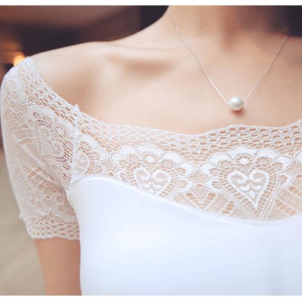 ブラトップ レース 半袖 カップ付き ショート丈 オフショルダーハーフトップ レディース セクシー インナー 春 夏 秋 冬 ブラック ホワイト Jocosa 8545 Buyee 日本代购平台 产品购物网站大全 Buyee一站式代购 Bot Online