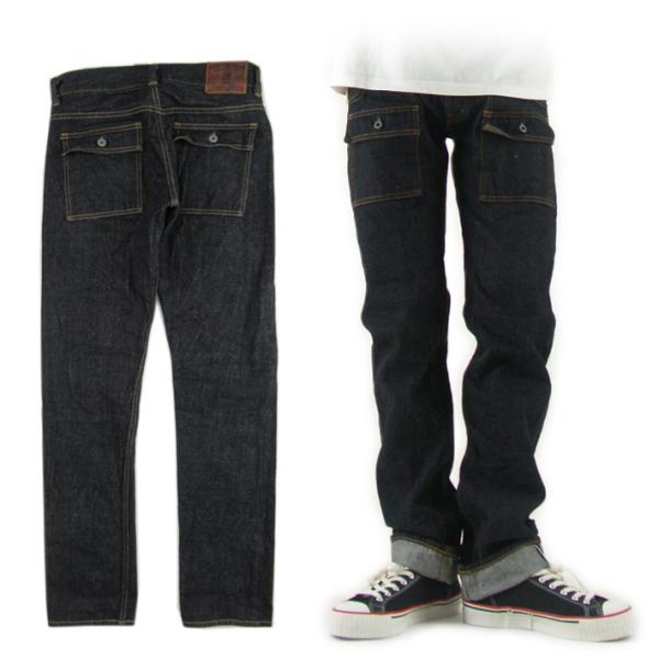 鬼デニム 107ZR ブッシュパンツ 15oz ローテンションデニム 