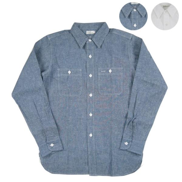 ☆WAREHOUSE ウエアハウスL/Sワークシャツ　シャンブレー　3076S☆ WAREHOUSE WAREHOUSE/ウエアハウス Lot.3076 シャンブレー
