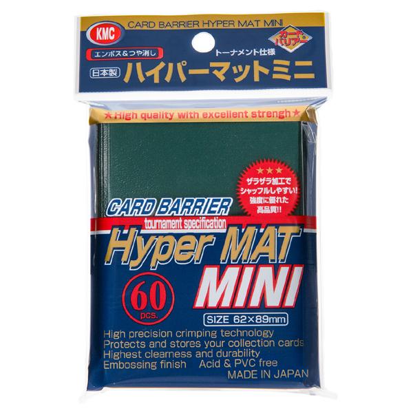 ＫＭＣ　カードバリアー　ハイパーマット　ミニ　グリーン　３０個 新品】KMC カードバリアー ハイパーマットミニ グリーン [62×89mm