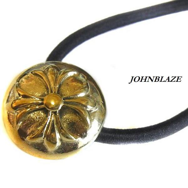 コンチョ ボタン 金色 十字架 クロス フープ 輪っか ブレスレット