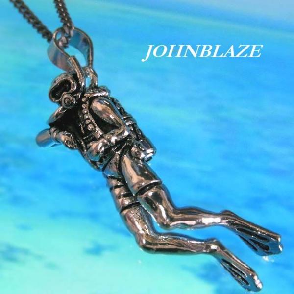 スキューバダイビング　フィン型ペンダントトップ johnblaze_jkp-8801