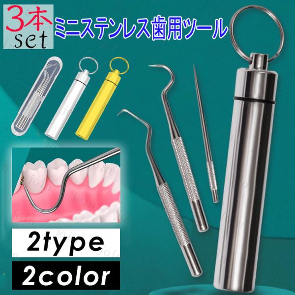 ■【商品説明】■※歯石や汚れを簡単チェック＆ケア！■※最適なプロ仕様のツール　3本セットです。■※手軽に 本格デンタルケアができます。■※持ち運びにも便利な専用ケース付きです。■※きっちり収まるので、安全かつ清潔に収納することができます。■...