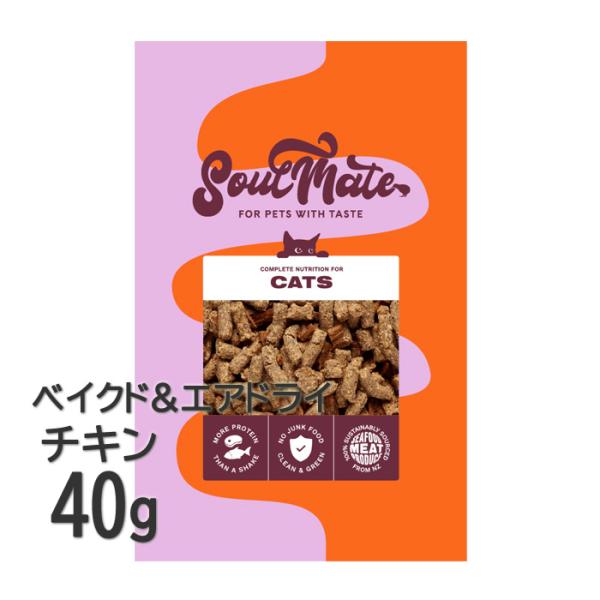ソウルメイト 猫 ベイクド＆エアドライ チキン 40g キャットフード
