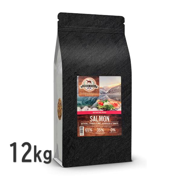 フィッシュワン スーパーフード65 スコティッシュサーモン 中粒 2kg グレインフリー シニア ドッグフード
