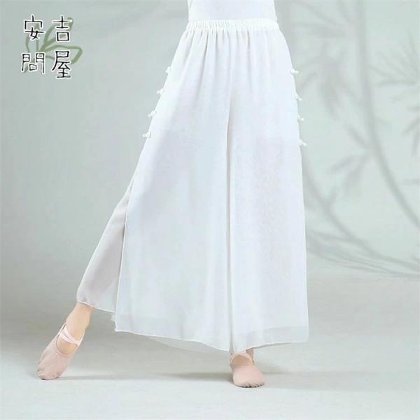 商品情報商品名古典舞踊 ダンス衣装 レディース ワイドパンツ ガウチョパンツ ダンスパンツ ロング丈 スリット 古典ダンス衣装 踊りパンツ ロングパンツ 白 社交ダンス ヨガウェア バレエパンツ 無地 ゆったり イベント衣装 レッスン着 練...