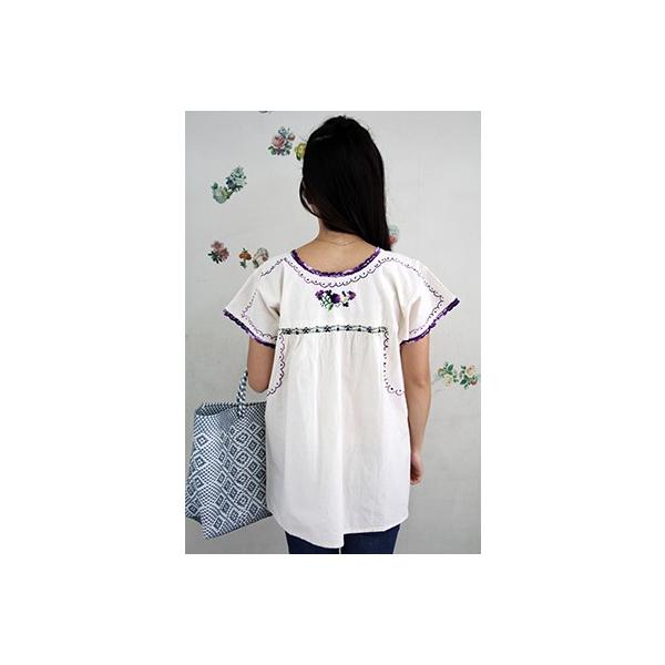チュニック レディース パープル 大人気マリアさん刺繍 メキシコ刺繍 ブラウス ハンドメイド Buyee Buyee Japanese Proxy Service Buy From Japan Bot Online