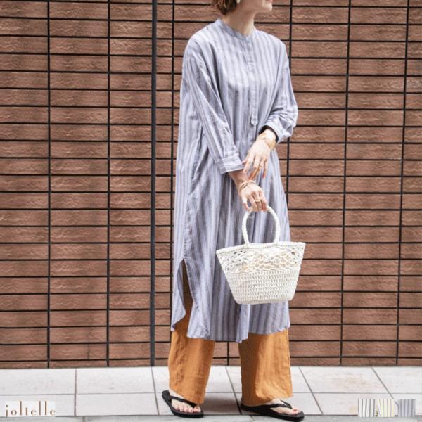 スタンドカラーストライプシャツワンピース インド綿 ロングシャツ シャツワンピース ストライプ ワンピース 羽織 春 デザイン 白シャツ Buyee Buyee Japanischer Proxy Service Kaufen Sie Aus Japan