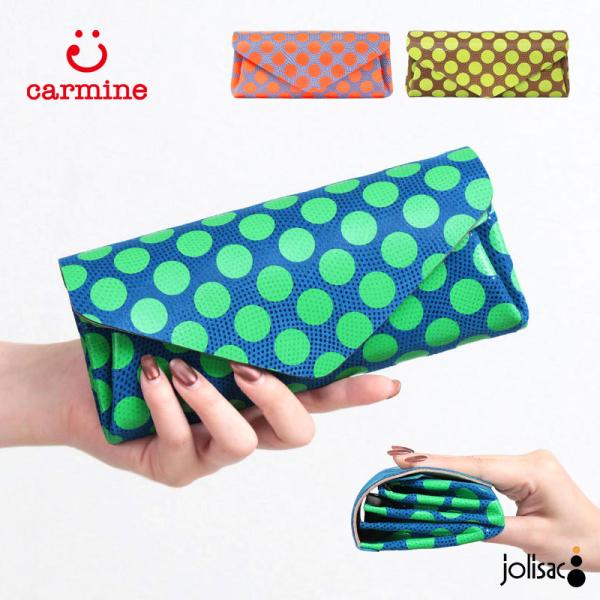 Carmine（カーマイン） 長財布 ネオン ドット DLW ロングウォレット