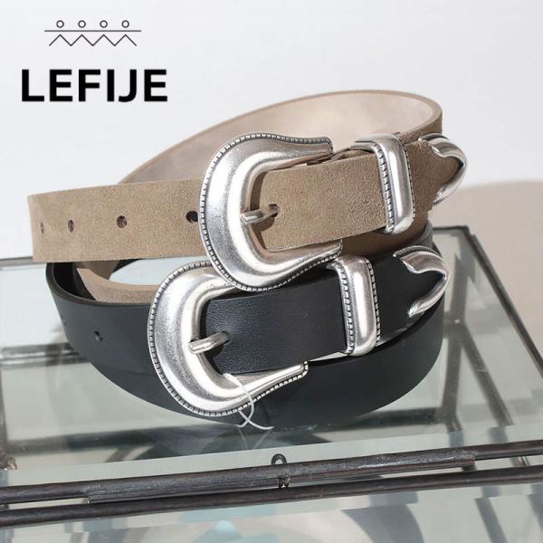 LEFIJE（レフィエ） ベルト レディース シルバーバックル LEFIJE