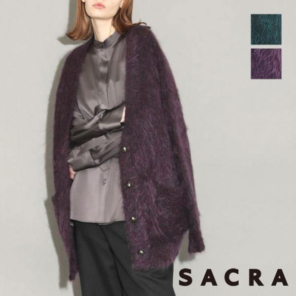サクラ　SACRA　アルパカモヘア　カーディガン　グレー　38　クリーニング済み 楽天市場】SACRA/サクラ MOHAIR ALPACA FURROW CARDIGAN140
