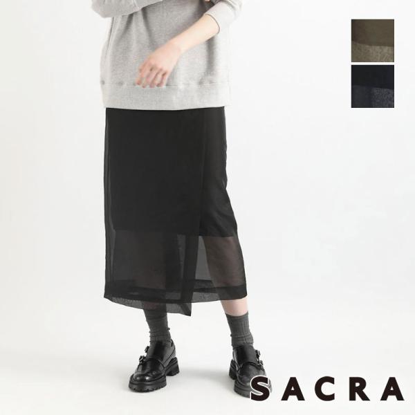 SACRA サクラ ORGANDY WRAP オーガンジーラップスカート jolisac_sacra-124627121