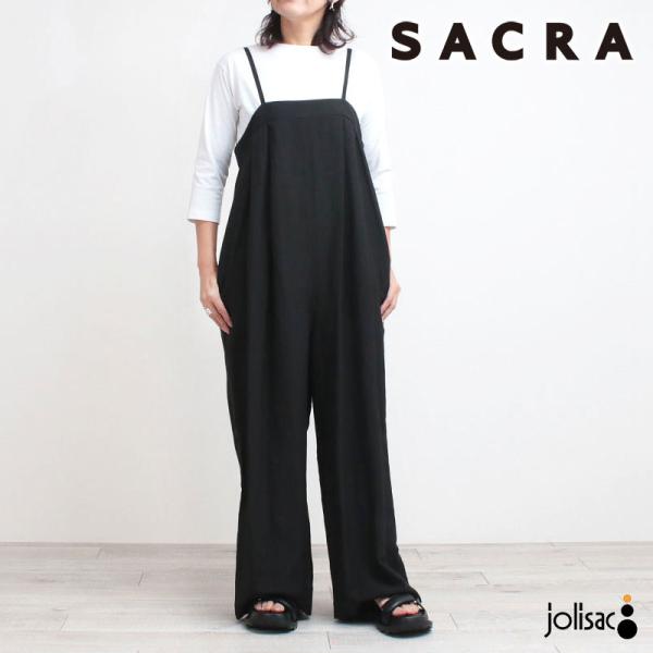 SACRA（サクラ） レーヨンリネン タンブル サロペット 125109051 新作