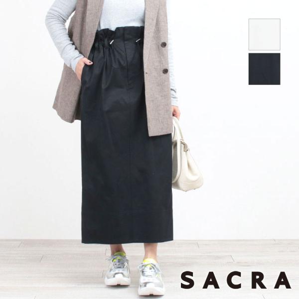 SACRA　スカート SACRA（サクラ） スカート プリーツスカート SYNTHETIC LEATHER PLEATS