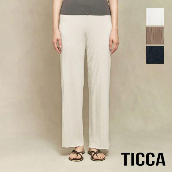 未使用　TICCA(ティッカ）zipリブ　パンツ TICCA ティッカ レディース パンツ ニットリブパンツ TBCS-201