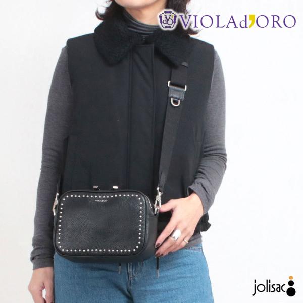 VIOLAd'ORO（ヴィオラドーロ） ショルダーバッグ MIRO STUDS VIOLAd