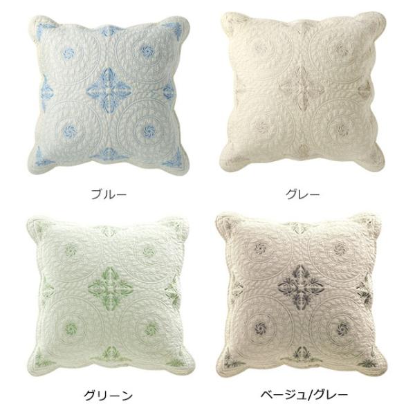 クッションカバー キルト アクワー 45×45cm クッション カバー 綿 