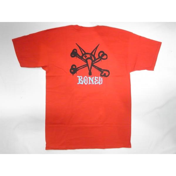POWELL パウエル RAT BONES ラットボーン Tシャツ 赤 レッド 
