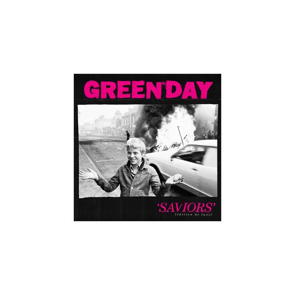 グリーン・デイ SAVIORS LIMITED DELUXE EDITION Saviors (édition de luxe) Pink With White Splatter Vinyl 2LP