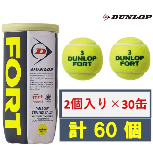 硬式テニスボール ダンロップフォート2球入り6缶