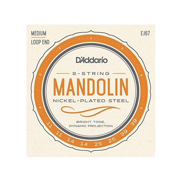 在庫状況：お取り寄せ/お届け：約2週間/◆世界のトップ・マンドリン・ プレイヤー達に愛用されています◆Nickel Mandolin Strings Medium◆.011 /.014 /.025 /.039/[EJ67]