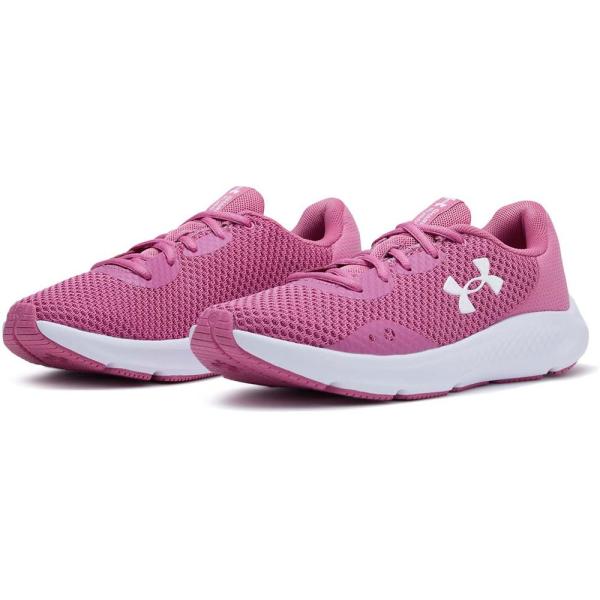 [アンダーアーマー] ランニングシューズ UAチャージド パスート3 レディース Pace Pink/Pace Pink/White 24.0 cm UNDER ARMOUR（アンダーアーマー） レディース ランニングシューズ
