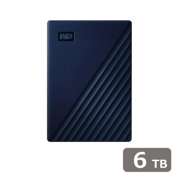 Western Digital｜ウエスタンデジタル USB-C＆USB-A両対応 Mac用ポータブルハードディスク 6TB My Passport for Mac WDBK6C0060BBL-JESN 返品種別A