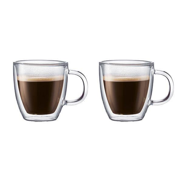 ボダム ビストロ ダブルウォールマグ 0.3L クリア 2個セット bodum BISTRO 10604-10 返品種別A