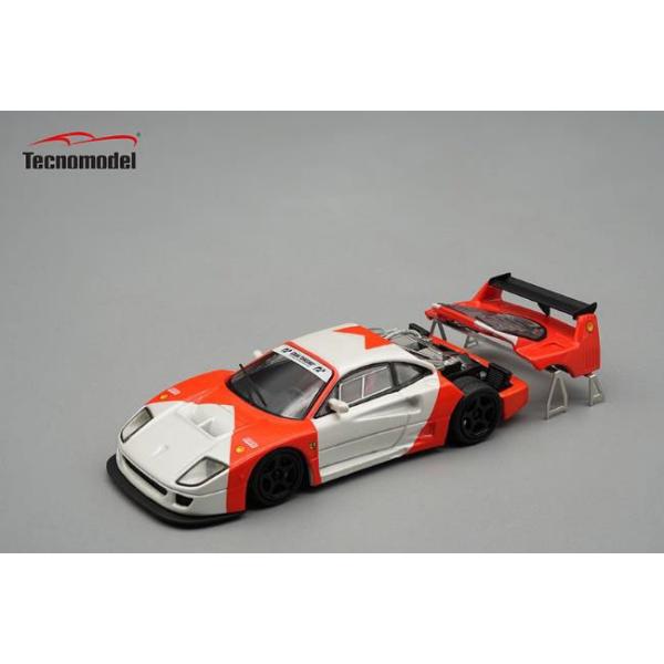 テクノモデル 1/ 64 フェラーリ F40 LM 1996 レッド ホワイト w/ ブラックホイー...