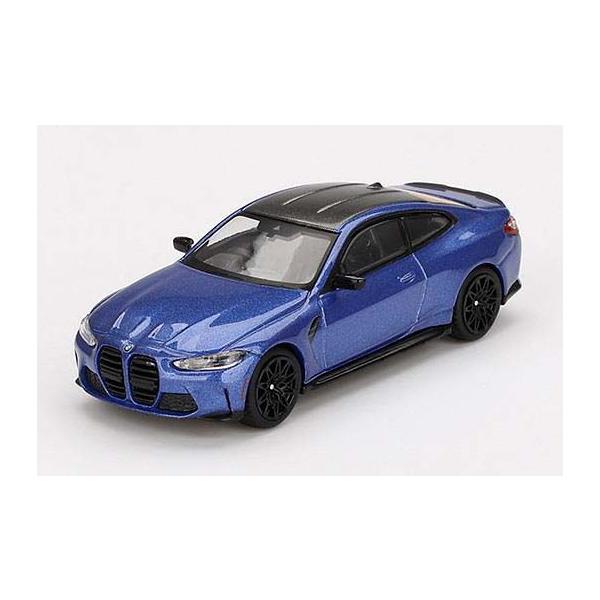 MINI-GT 1/ 64 BMW M4 コンペティション (G82) ポルティマオブルー(左