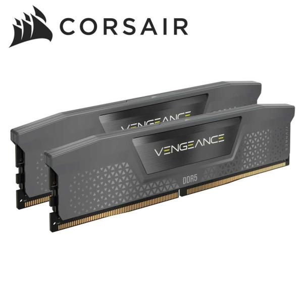 CORSAIR｜コルセア VENGEANCE DDR5 32GB (2 x 16GB) DDR5 6000 CL38 1.35V Intel XMP ＆ AMD EXPO - GREY CMK32GX5M2D6000Z38 返品種別B
